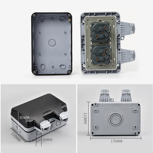 MP-2-G IP66 Waterproof EU German Double <strong>Wall</strong> <strong>Sockets</strong> Outdoor IP66 220V Europe Electrical Dual <strong>Socket</strong> Outlet - Product Image 4