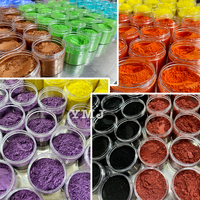 Poudre de mica nacrée scintillante en résine époxy titane 50g/pot 1Oz/28g pour artisanat, nail art et bricolage