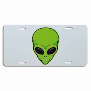 Alien World Universe Venta caliente Aluminio Metal Matrícula Digital Car Number Plates Blank Custom Your Photo Text Wholesale - Product Image 4
