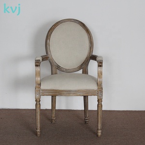 <span class=keywords><strong>Fauteuil</strong></span> de salle à manger Louis en bois avec coussin, prix compétitif KVJ-4041 - Product Image 1