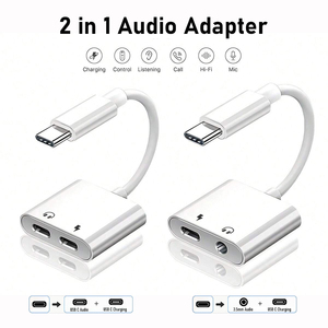Adaptateur Chargeur Casque USB-C vers <span class=keywords><strong>Jack</strong></span> 3,5 mm, Câble Dongle Type-C vers Aux, Charge Rapide PD pour iPhone 15/16/17 Pro et Ordinateur Portable - Product Image 2