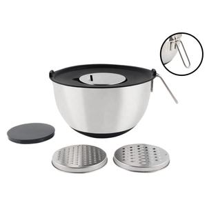 Cuisine à mélanger en acier inoxydable 3QT / 5QT avec poignée - Product Image 1