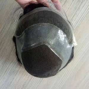 Peluca de Cabello 100% virgen remy para hombre, tupé suizo de encaje frontal, parche de cabello para hombre - Product Image 2