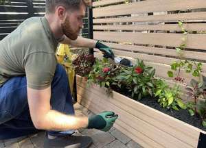 Panneaux de clôture d'intimité en bois pour jardin, patio et extérieur OEM avec aménagement floral intégré pour <span class=keywords><strong>la</strong></span> sécurité sportive - Product Image 2