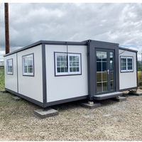 Maison préfabriquée en panneaux sandwich en acier, maison miniature de luxe, villa moderne extensible, écologique, durable, appartement, chambre à coucher