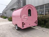Camion de restauration rapide commercial, cuisine européenne, acier inoxydable, haute capacité de production, remorque de camion de restauration personnalisable