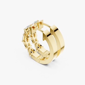 Aros de Oro Elegantes de Calidad de Exportación para Mujer, Ligeros y Cómodos para Uso Casual y Formal, Disponibles para la Venta - Product Image 4