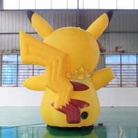 Globo inflable modelo de publicidad personalizada para promoción gigante Pikachu inflable de dibujos animados poke Mon para evento