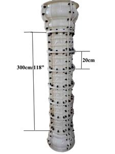 Molde de Pilar romano de plástico ABS de alta precisión con rayas de líneas para encofrado de hormigón molde 3D para decoración al aire libre - Product Image 4