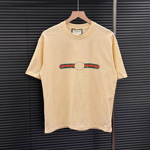Camiseta de Verano Gucci para Hombre, Deportiva, Transpirable, Moderna, Holgada, Informal, 100% Algodón, de Alta Calidad - Product Image 6