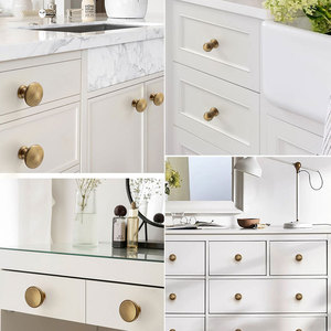 Traditional Brass <b>Cabinet</b> <b>Knobs</b> T-Shaped Eco-Friendly Easy Installation Durable for Kitchen Furniture - Product Image 6
