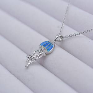 Элегантное и модное 925 Серебряное иллюзионное Австралийское ожерелье с сокровищами синее ожерелье с Медузой - Product Image 6