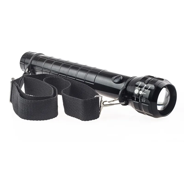 Super Bright Long Range Flashlight 3*D Batteries Focusing Tactical Patrol Torch Camping LED Strong Light Zoom Flashlight