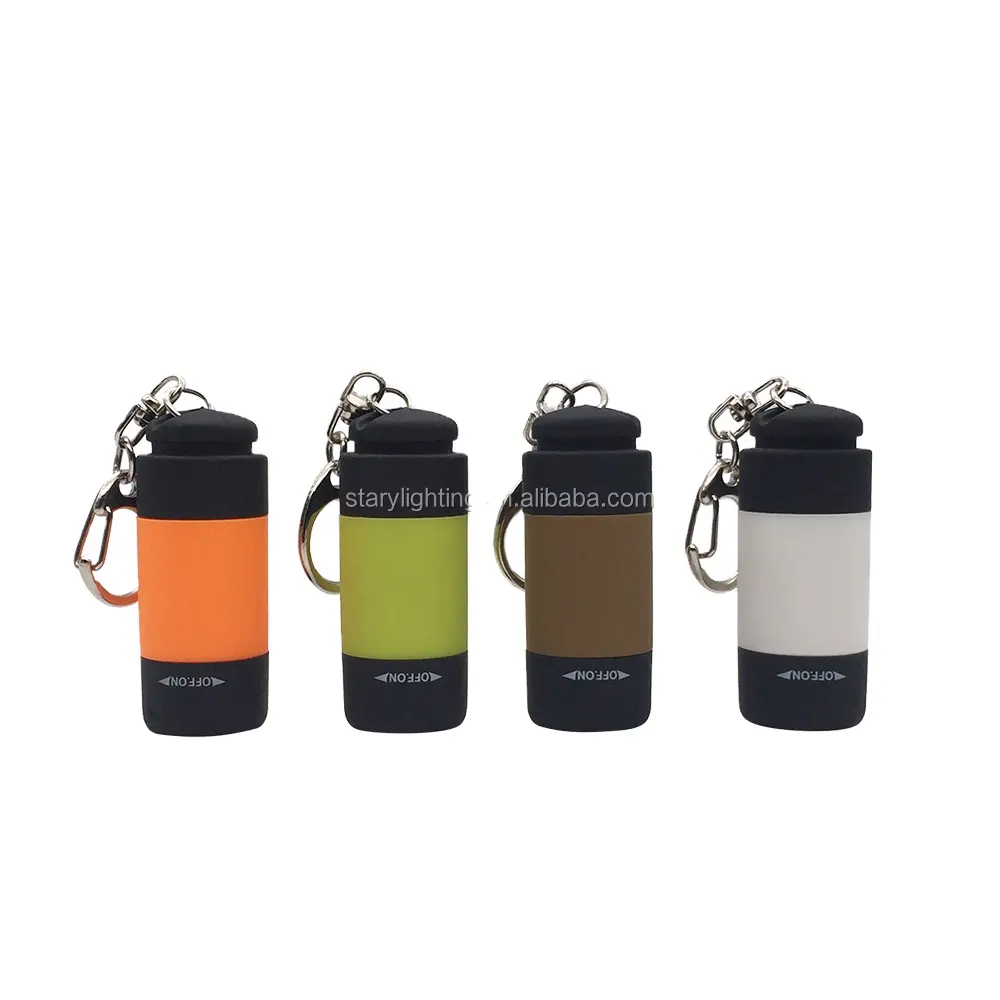 Starynite mini lanterna recarregável, usb, led, 0.5w, 25 lúmens, com chaveiro, usb drive