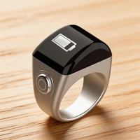 Bague connectée Tasbeeh Zikr pour la prière musulmane, 5 rappels d'heures de prière, autonomie de 15 jours, batterie 40 mAh, étanche IP7, pour hommes et femmes