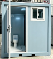 Toilettes conteneurisées portables de 10 pieds et préfabriquées de 20 pieds avec lavabo, douche et WC, séparation humide/sèche pour hôtels et utilisation extérieure