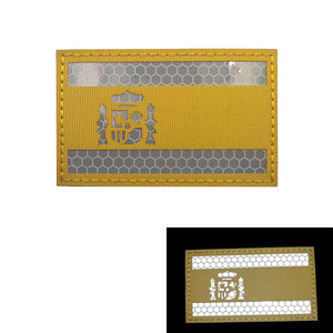 Étiquette à repasser réfléchissante Sea Outdoor-Patch en tissu fait main écologique <span class=keywords><strong>de</strong></span> 10 caractères bordeaux-Chapeaux <span class=keywords><strong>de</strong></span> sac <span class=keywords><strong>de</strong></span> drapeau <span class=keywords><strong>de</strong></span> veilleuse espagnole - Product Image 4