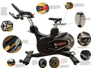 Vélo de spinning magnétique professionnel pour la maison et la salle de sport – Équipement de fitness commercial pour l'exercice en intérieur - Product Image 5