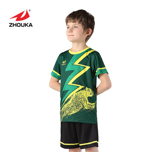 Comfortable wholesale football team uniform ミニカスタムサッカーユニフォーム clothing soccer jersey set child - Product Image 5