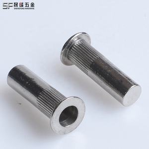 A2 A4 ステンレス鋼 平頭リベットナット 8-32 10-32 1/4 5/16 <span class=keywords><strong>3</strong></span>/8 1/<span class=keywords><strong>2</strong></span> UNC 平頭ブラインドリベットナット ローレットリベットナット 密閉型 - Product Image 2