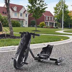 Trottinette électrique à 3 roues BAB WAY pour enfants, <span class=keywords><strong>trike</strong></span> <span class=keywords><strong>motorisé</strong></span> à dérive avec roues LED clignotantes et DDP - Product Image 6