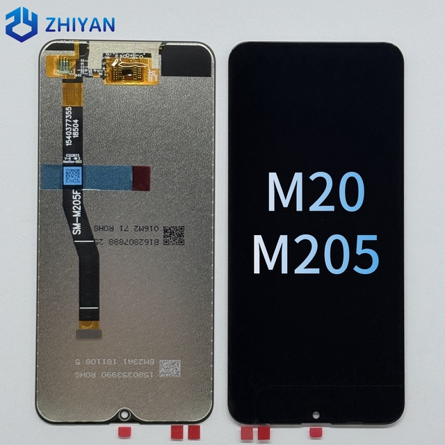 ZHIYAN Brand Wholesale Smartphone LCD Screen Replacement for M20 M205 6.3" TFT Touch Screen Digitizer 400cd+ 1 Year Warranty