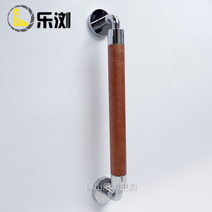 Barre d'appui pour salle de bain Le Liu, en bois massif et alliage de zinc, capacité de charge de 50 kg, pour personnes âgées, handicapées et enceintes - Product Image 3