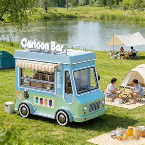 Newly Designed Food Truck Mobile Food <b>Trailer</b> Fully Equipped Food Cart Truck Food BBQ Fast Food Truck - Product Image 1