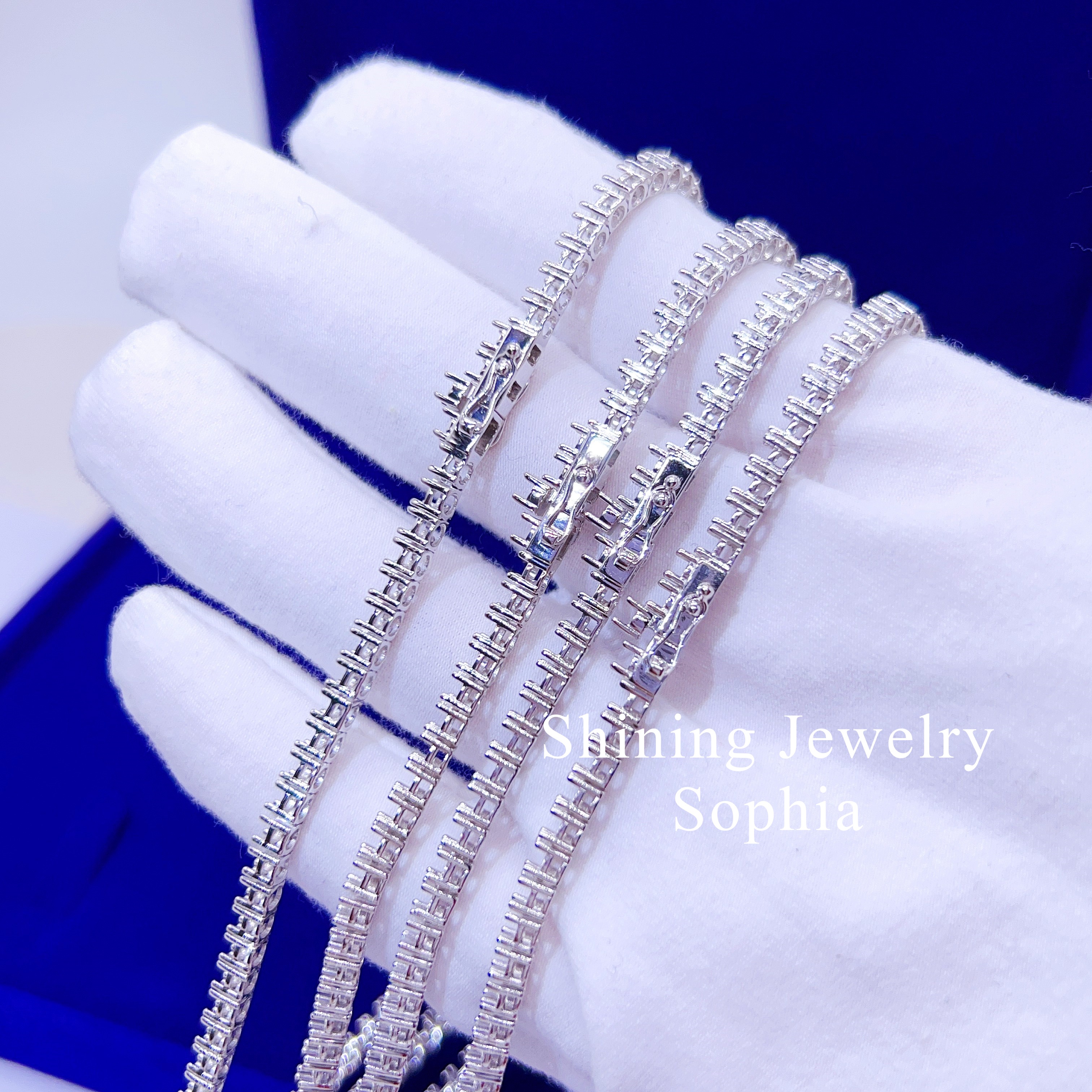 定制嘻哈纯金珠宝项链10k真纯金未镶嵌钻石半挂网球链| Alibaba.com