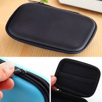 Étui étanche pour écouteurs, pochette de rangement portable en EVA de 2,5 pouces, sac pour disque dur, petite mallette de transport