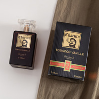 Parfum pour homme Premium Charuto Tobacco Vanille 100ml EDP Longue tenue Parfum pour homme du Moyen-Orient avec capuchon en cristal transparent