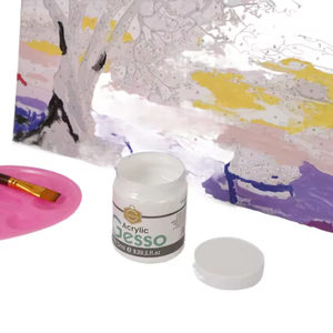 Keep Smiling <strong>White</strong> Fluid Artist <strong>Acrylic</strong> Gesso <strong>Paint</strong> Set Professional Nox-toxic Canvas DIY <strong>Acrylic</strong> <strong>Paint</strong> for Art Drawing - Product Image 4