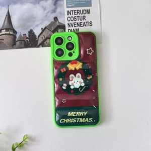 Étui de téléphone mobile BAILI pour Samsung A16/A36/A06/A14/A25 5G, <span class=keywords><strong>coque</strong></span> de téléphone <span class=keywords><strong>personnalisée</strong></span> avec impression de Noël mignonne, rembourrage en duvet - Product Image 4