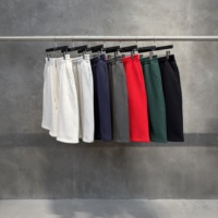 Pantalones Cortos Deportivos de Felpa con Forro Polar, 3/4 de Longitud, Color Sólido, para Gimnasio, Corte Holgado, Capris DTG