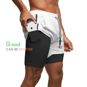 <span class=keywords><strong>Pantaloni</strong></span> <span class=keywords><strong>corti</strong></span> <span class=keywords><strong>corti</strong></span> da corsa estivi 2 in 1 a metà vita da <span class=keywords><strong>uomo</strong></span> pantaloncini da Fitness <span class=keywords><strong>con</strong></span> cerniera e tasca per ginnastica - Product Image 1