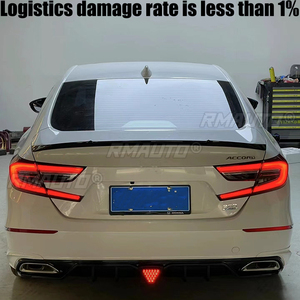 Aileron de coffre arrière style V Sport pour Honda Accord 2018 19 20, en ABS noir carbone, accessoires de tuning extérieur - Product Image 2