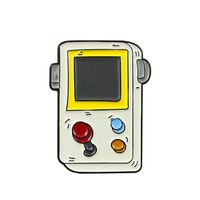 Ensemble de broches de console de jeu portable personnalisé en usine cadeau d'amant d'arcade pour anniversaire manette de jeu rétro insigne de broches en métal émaillé souple