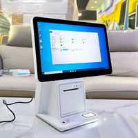 Terminal de point de vente tactile 15,6 pouces avec lecteur de code QR et de carte, en stock