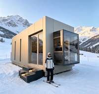 Maison conteneur modulaire préfabriquée en kit, structure en acier léger, maison mobile, toit solaire, villa étanche, vente en gros, sur mesure
