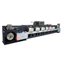 Nouvelle machine d'impression flexographique automatique en ligne à 8 couleurs de type pétale ZBRY-350/450 pour l'impression d'étiquettes sur sacs en papier, 180 m/min