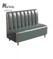 Chaises de restaurant en cuir, sièges de banquette modernes, mobilier de café, ensemble de chaises et canapés, mobilier de salon de restaurant