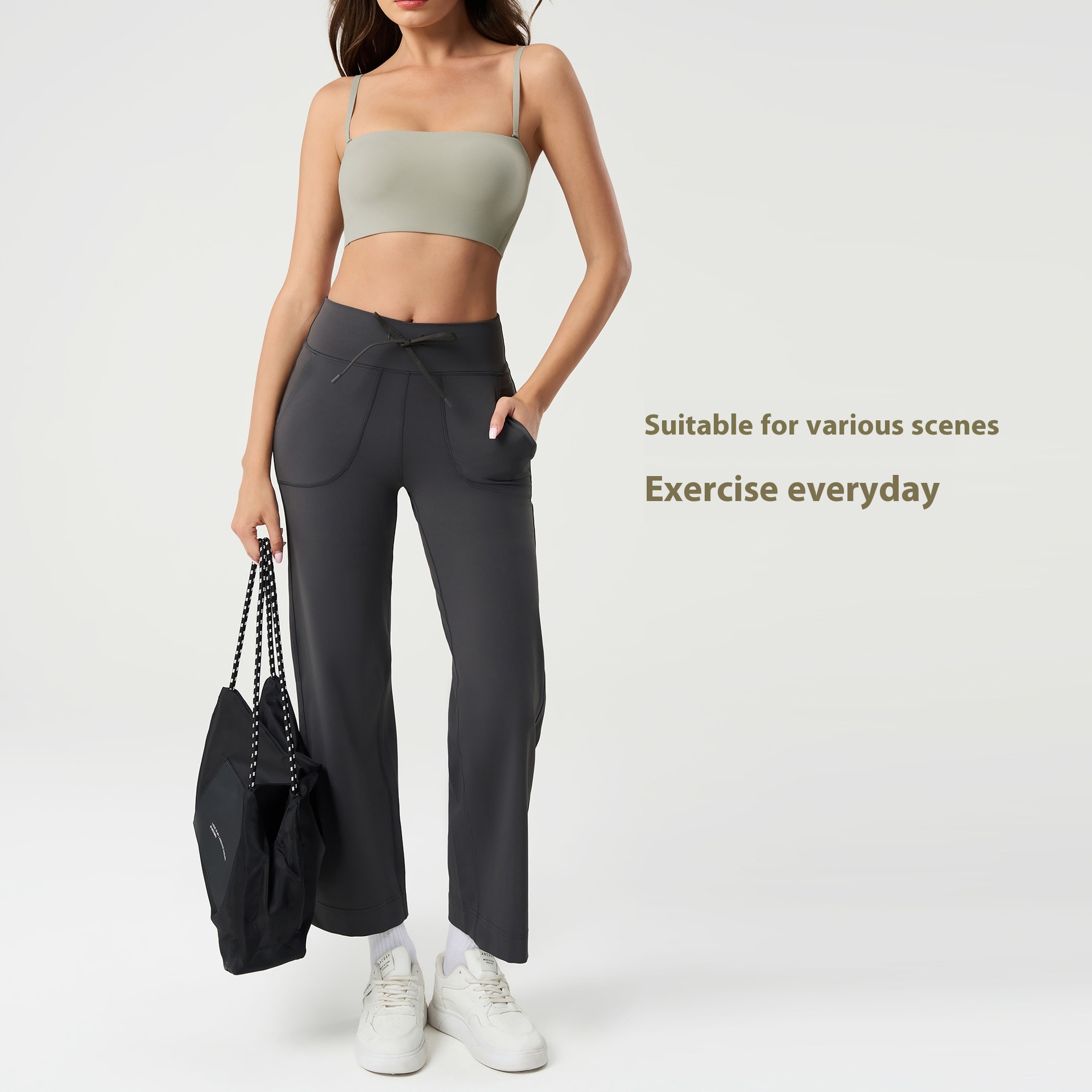 Plus Size Lightweight Breathable Seamless High Support Sports Bra with Adjustable Straps Nude Color for Yoga & Fitness Quick Dry