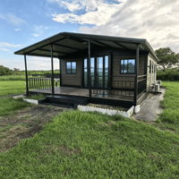 Offre Spéciale : Maison Conteneur Extensible et Respirante de 40 pieds avec 74 m² de surface habitable, 2 Chambres, Idéale pour Villa Extérieure, Installation Rapide