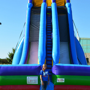 Tobogán Inflable Extremo, Tobogán Acuático Inflable <span class=keywords><strong>de</strong></span> Borde, 34 Pies <span class=keywords><strong>de</strong></span> Altura, Tobogán Acuático Inflable para Adultos - Product Image 2