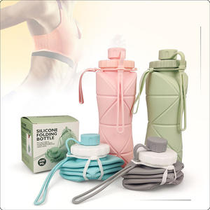 Silicone Pliant Tasse À Eau Portable Télescopique Sports De Plein Air Moderne En Plein Air 600ml Grande Capacité Vélo Portable Voyage Eau - Product Image 3