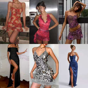 Vestidos Mixtos para Mujer 100% Algodón, Largos hasta el Suelo, Sin Mangas, Cintura Alta, Venta al por Mayor, Estilos Variados, Ropa Shshein en Stock - Product Image 3