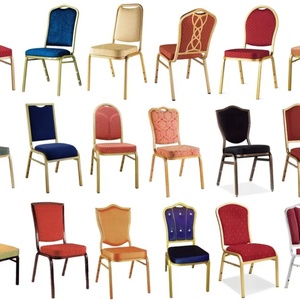 Chaises empilables et élégantes en métal doré pour restaurants et banquets de mariage, idéales pour hôtels et événements (vente en gros) - Product Image 5
