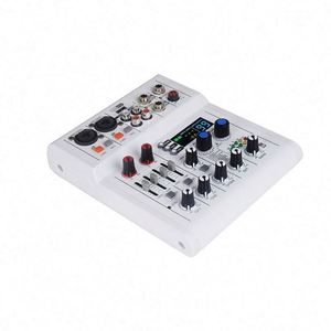 Consola de Audio Mini OEM de 4 Canales, Interfaz de Tarjeta de Sonido con Bluetooth para Grabación en Vivo, KTV, DJ en Casa - Product Image 3