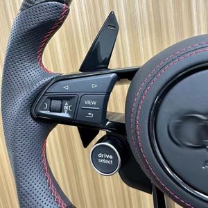 Volant personnalisé en fibre de carbone et cuir rouge pour Audi RS A4 A5 A6 A7 A8 C7 C8 B8 R8 S3 S4 S5 Q7 A7 S7 TT <span class=keywords><strong>RS3</strong></span> RS5 RS6 RS7 B9 - Product Image 5