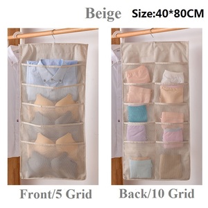 Sac de rangement suspendu double face portable pour livres de placard et organisateur de sous-vêtements pour les voyages et la salle de bain - Product Image 5